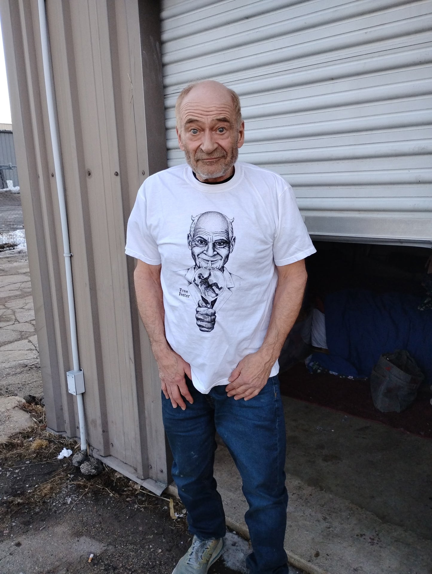 "Free Fester" - White Tee
